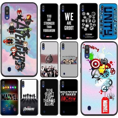 Marvel Avengers cute text logo For Samsung Galaxy A90 A80 A70 S A60 A50S A30 S A40 S A2 A20E A20 S A10S A10 E Soft Phone Case