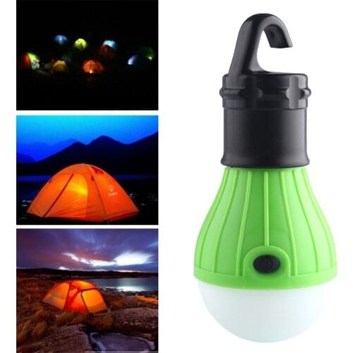 OUTAD Plastic 3 LED Ultra Bright Outdoor Handle Camping Lamp Tent Light With Lamp Hook For Fishing Hanging Lighting dropshipping