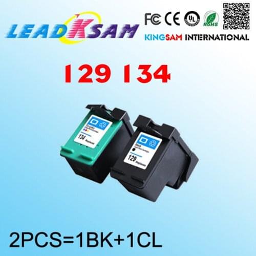 Compatible For hp129 134 ink cartridges for 129 Inkjet Printer 8050 C4140 C4150 C4150 C4180 C4183 C4188
