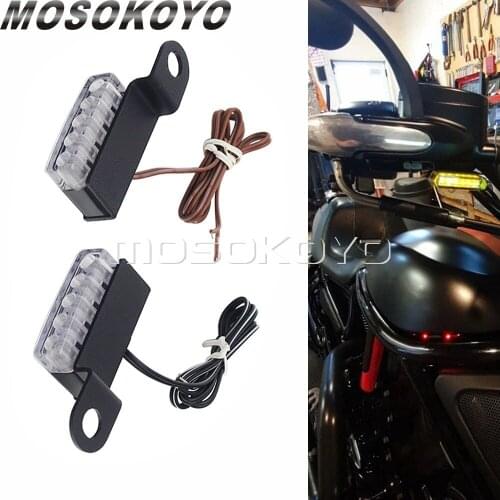 LED Mini Turn Signal Light Blinker Light Indicators Amber Light For Harley Sportster Bobber Triumph Yamaha Cafe Racer Universal