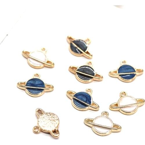 10pcs/lot Globe Diy Design Enamel Charm for Jewelry Making Earring Bracelet or Necklace Charms