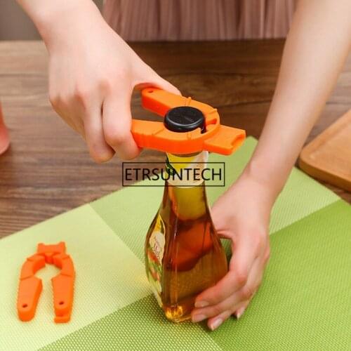 100pcs Lid Jar Opener Multi Purpose Can Opener Bottle Lid Grip Wrench Bottle Kitchen Gadgets Tool