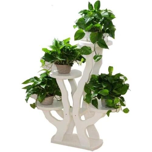 Decorativa Madera Scaffale Porta Piante For Indoor Terraza Balcony Shelf Plant Rack Dekoration Stojak Na Kwiaty Flower Stand