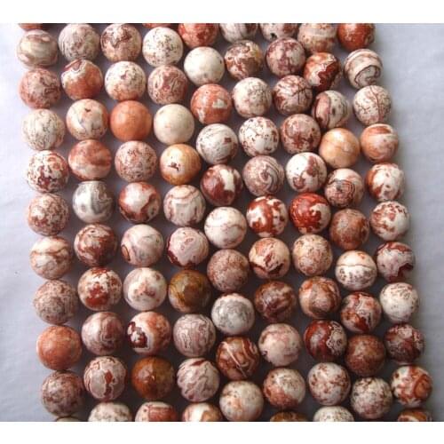 Natural Mexican Crazy Agate Round Shape 14mm Loose Beads For Jewelry Making DIY Bracelet Necklace Earrings