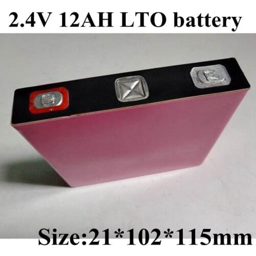 5pcs 12AH Lithium Titanate Battery 2.4V 12AH LTO Battery 12AH for DIY 12V E Bike Car Star Solar Energy Storage Backup Power EV