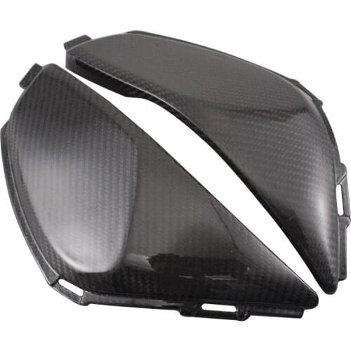 Motorcycle Real Carbon Fiber Black Fuel Gas Tank Side Covers Panels Fairing Cover For Honda CBR1000 CBR 1000 2008-2011 Models