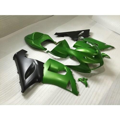 Fairing Kit for KAWASAKI Ninja ZX6R 636 05 06 ZX 6R 2005 2006 zx6r Matte black Green Motorcycle Fairings set+7gifts KU06