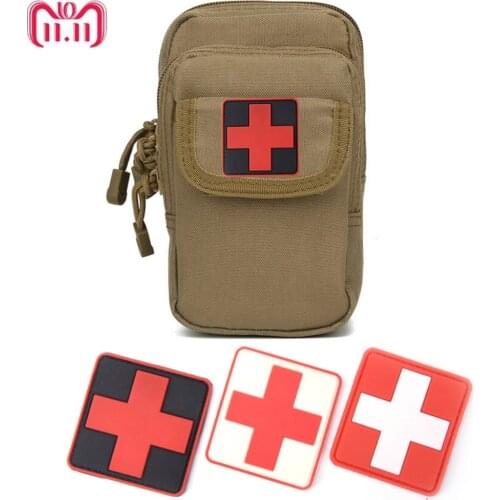 New 3D PVC Rubber Medic Paramedic Red Cross Flag Of Switzerland Swiss Cross Patch Backpack Tactical Army Badge Patches