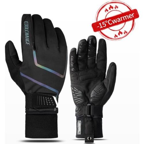 New Store Cycling Gloves Winter Full Finger Thermal GEL Bike Sport Gloves Windproof Shockproof Touch Screen MTB Bicycle Gloves