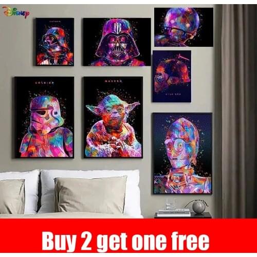 Star Wars Canvas Posters Star Wars Darth Vader Yoda Canvas Prints Painting Wall Art Home Decoration Picture Living Room Cuadros