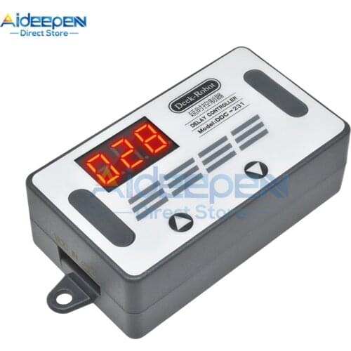 DDC-231 DC 12V LED Digital Time Delay Relay Controller Switch Module Trigger PLC Automation Timer With Buzzer Case For Car