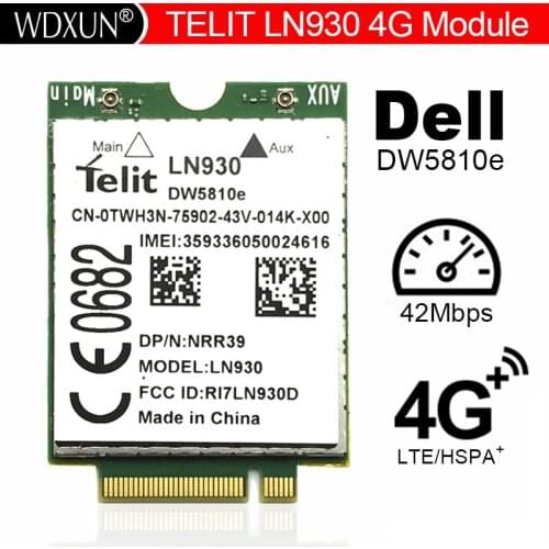 Telit Ln930 LN930-AP Nrr39 Ngff Card For Dell Wireless Wifi Dw5810e Dw5814e Venue 11 Pro 4g/lte/dc-hspa+ Wwan 4g Network Card