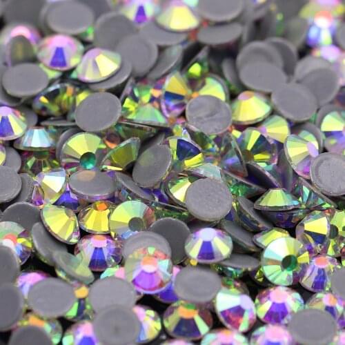 All Sizes Hotfix Rhinestones Crystal AB High Quality Flatback Rhinestones Glass For DIY Wedding Dress стразы для одежды
