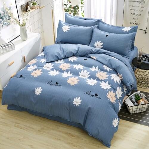 Thickened brushed quilt cover for student dormitory single double bed supplies plant cashmere single product quilt cover