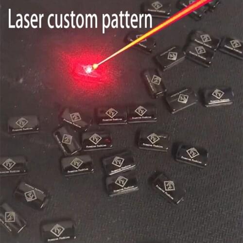 Customed Laser Etching Pattern Logo Name Letter Personality Lettering on Stainless Steel Alloy Jewelry Accessories 1 Pcs / Batch