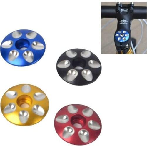 2PCS 28.6mm CNC MTB Mountain Bike Headset Stems Cover Water Drop Aluminum Alloy Bicycle Parts