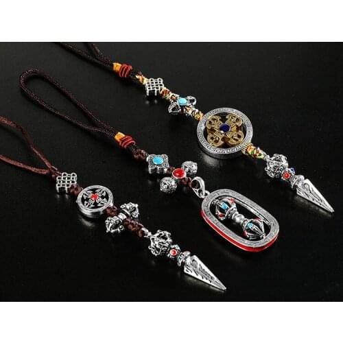 3P wholesale Buddhist supplies Pocket travel efficacious talisman Tibetan silver Cross Vajra Vajvakilaka Amulet Buddhist Pendant