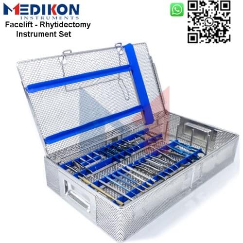 41 Pieces German Facelift Rhytidectomy Odontomed Surgery Surgical Instrument Set With Mesh Box Hospital Clinic Forceps Tool Kits