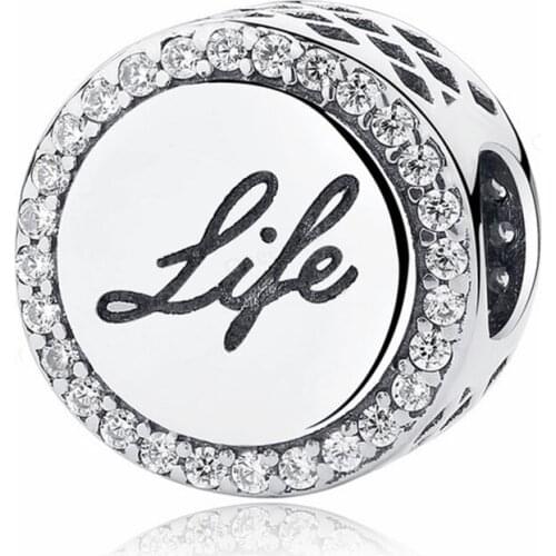 925 Sterling Silver Life European Charms Bead Fit Original Bracelets Chain DIY Girl Women Pendant Charm Beads Jewelry Making