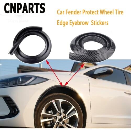 CNPARTS 150cm Car Protect Wheel Tire Eyebrow For Kia Rio 3 Ceed Toyota Corolla Avensis C-HR RAV4 Mazda 3 6 Fender Strip Sticker