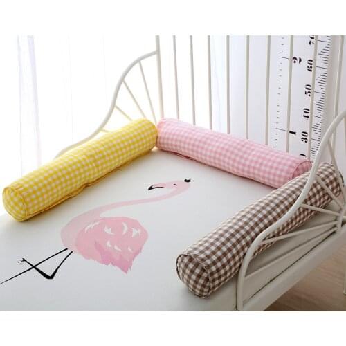 Baby Bumper Newborn Bed Crib Bumper Protector Long Pillow For Toddler Sleeping Cushion Cot Fence Infant Cradle Pillow 25inch