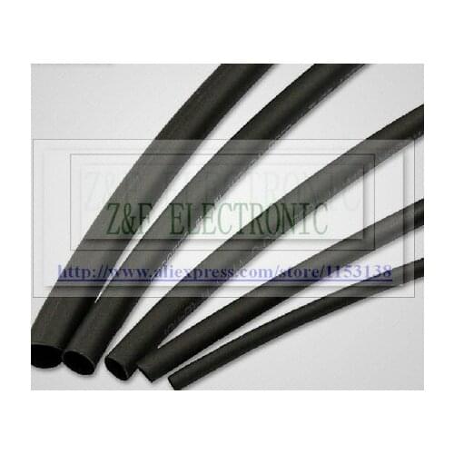 Ratio 2:1 Heat shrink tube Shrinkable Tubing Black shrink tube 6mm insulation PB-free 20M/lot