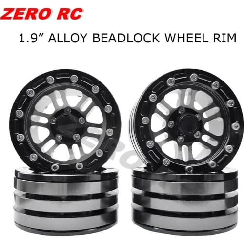 4PCS ALLOY ROCK CRAWLER WHEEL 1.9" Beadlock Wheel Rim For RC4WD D90 AXIAL SCX10 90046 TF2 CC01 RC Car