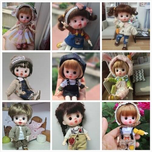 OB11 Handmade doll customization dolls Mini Clay Doll Gifts ,Selling doll with wig and clothes 20201103