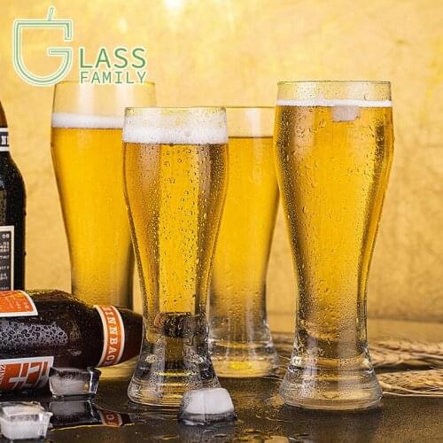 GF Beer Cups Borosilicate Glass Mug for Beer Football Festival Glass Cup Eco Friendly Drinking Glassware for Freezer Wine Glass
