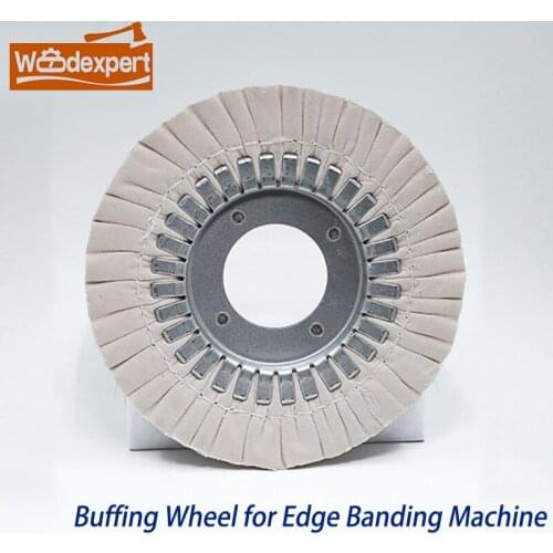 2 PCS Buffing Wheel Fabric&Iron Core Polishing Wheel for Biesse KDT Nanxing Shunde Homag Edge Banding Machine Accessories