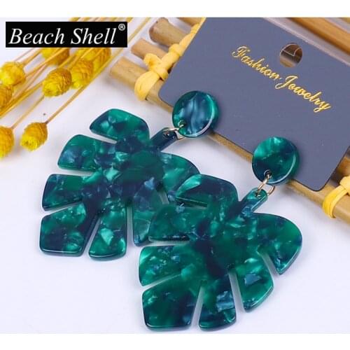 Pendientes plata Earrings Acrylic acetate ladies earrings Bohemian 2020 earrings fashion jewelry accessories popular new dangle