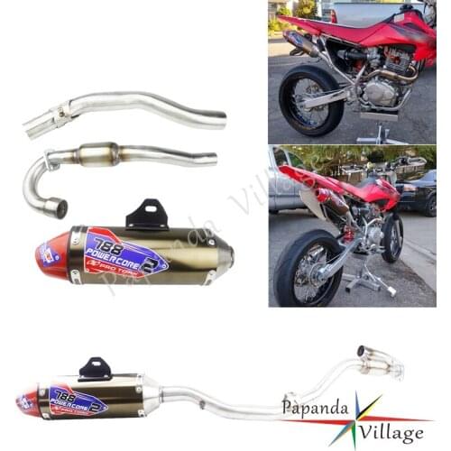 Slip On CRF Complete Exhaust Tail Pipe System Dirt Bike Motocross Exhaust Muffler Silencer for Honda CRF150F CRF230F 2003-2016