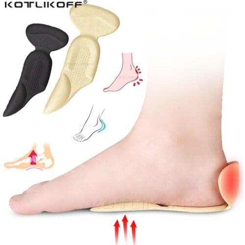 Arch Support Insole Pad Inserts Post Back Breathable Anti-slip for High Heel Shoe Thickening Massage Insoles Heel Post Sticker