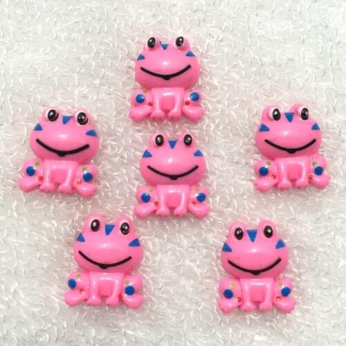20pcs cartoon Frog Botones resin stick Buttons Sewing Accessories Scrapbooking 17*20mm -A443