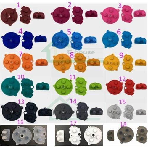 30 set High Quality for GBA Rubber Pad Buttons A-B D-pad for Gameboy Advance Silicone Start Select Keypad Rubber Pad replacement