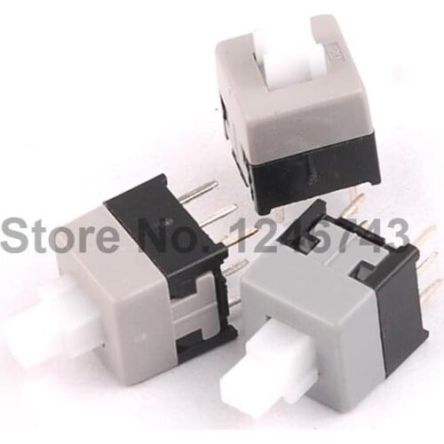 50pcs 8.5mm x 8.5mm Push Tactile Power Micro Switch Self lock On/off button