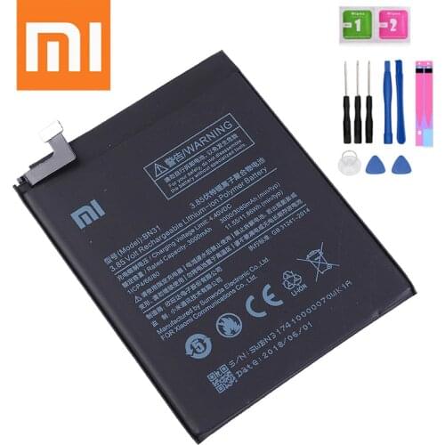 Redmi s2 Xiao mi Orginal BN31 3080mAh Battery For Xiaomi Mi 5X Mi5X Redmi Note 5A / Pro Mi A1 Redmi Y1 Lite S2 BN31 Batteries
