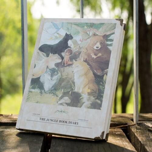 Notebook Diary Vintage Sketchbook A5 Thicken School Office Supplies Stationery Creative Color Hard Cover Drawing Book Journals