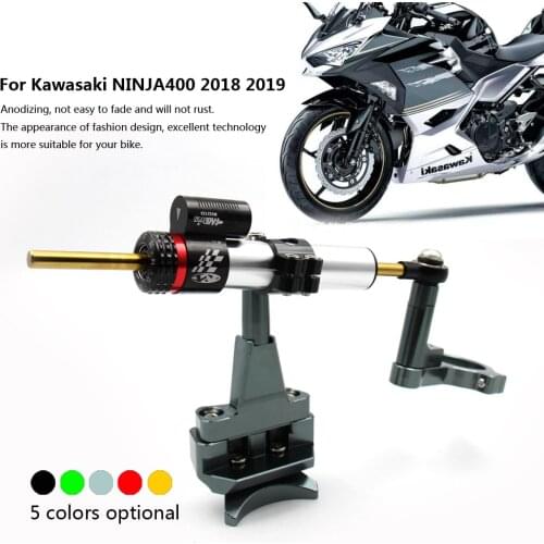 Fast Shipping For KAWASAKI NINJA400 NINJA 400 2018 2019 Steering Damper Stabilizer Mounting Bracket Kit NINJA400 Safety Control