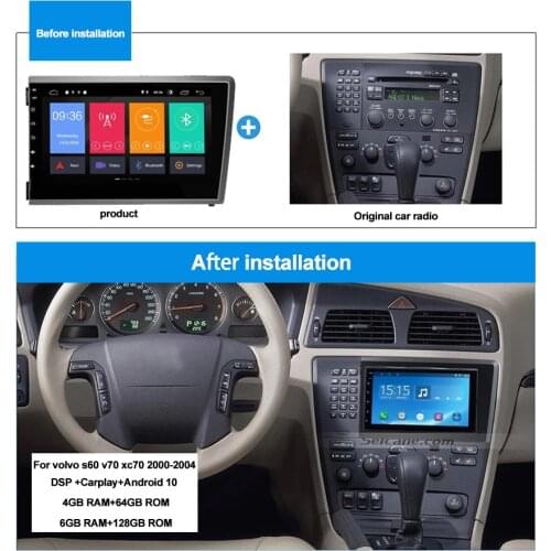 Canbus Carplay Car Navigation For VOLVO S60 V70 XC70 XC90 2000 2001 2002 2003 2004 Android Radio GPS Navigation