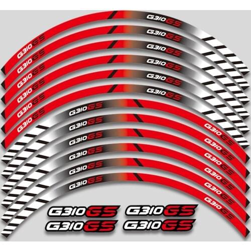 For BMW G310GS G310 GS g310gs Hot Sell Motorcycle Sticker Machine Wheel Sticker Decal Waterproof Sun Proof Reflective Rim Bike