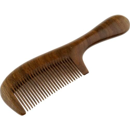 Comfort Green Sandalwood Anti-Static Pocket Comb Beard Mustache Hair Brush