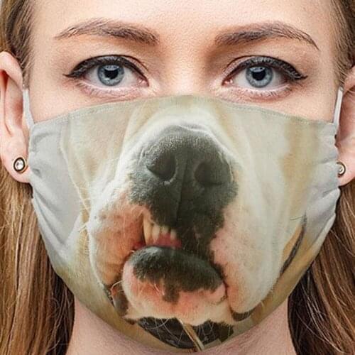 Cute Dog Mouth Masks Cosplay Womens Men Unisex Adult Face Protection Dustproof Cycling Street Spots Breathable Halloween Mask