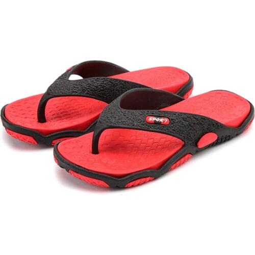 Slippers Men Flip-Flops Sandals Non-Slip Wear-Resistant Casual Personality Flip-Flops Men Comfortable Light Beach Sandals Men