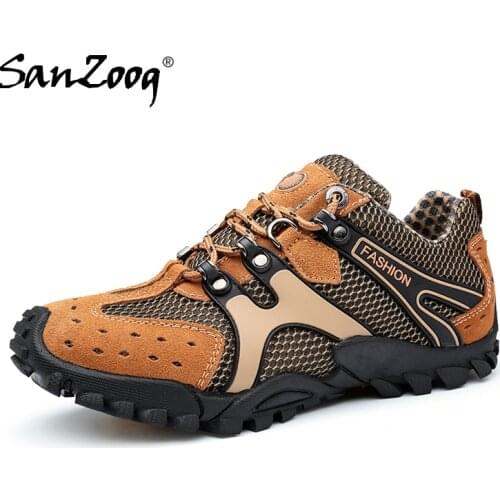 Spring Autumn Men Outdoor Hiking Shoes Trekking Sneakers Treking Zapatillas Senderismo Hombre Tracking Mountain Sepatu Gunung