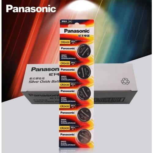100pcs Original Panasonic CR2430 CR 2430 3V Lithium Button Cell Battery Coin Batteries For Watches,clocks,hearing aids