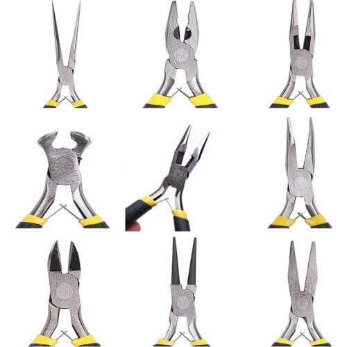 1Pc Jewellery Making Tools Beading Flat Wire Pliers Round Side Cutters Kit Set