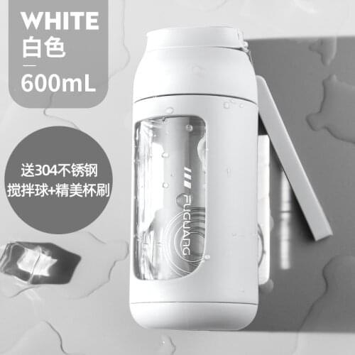 Gym Milk Water Bottle Portable Plastic Sport Reusable Water Bottle Shaker Travel Strawberry Milk Trinkflasche Bottles XX60WB