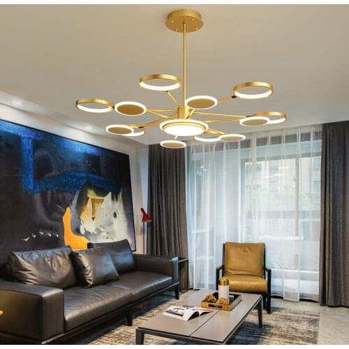 Ceiling Chandelier for Bedroom Adjustable Modern Chandelier for Living Room Ceiling Lights with Remote Control Living Room Decor