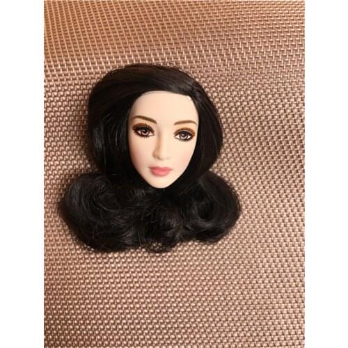 Rare Global Limited Edition Doll Head Gold Silver Princess Super Model Doll Head Girl DIY Dressing Hair Toys Favorite Collection